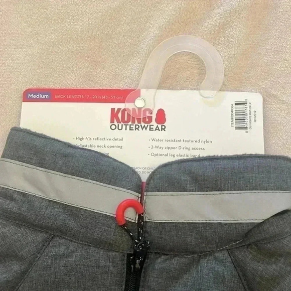 NWT Dog Kong high visibility water resistant jacket coat Medium - Picture 4 of 4